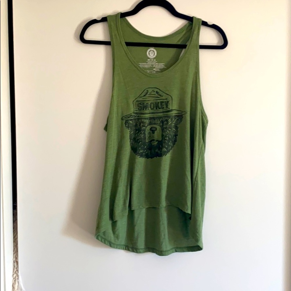 Green Tank with Smokey the Bear - Like New